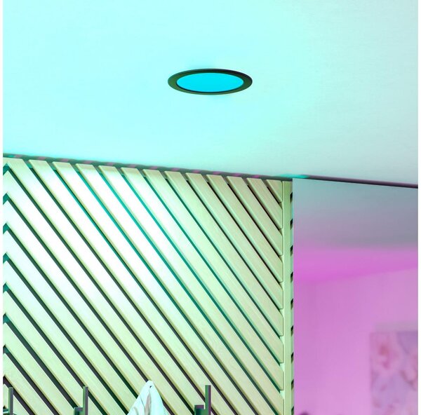Eglo 901427-LED RGBW Faretto da incasso per bagno FUEVA-Z LED/9,5W/230V 16,8 cm IP44 nero
