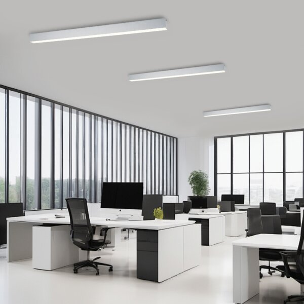 Brilagi - Plafoniera LED dimmerabile SLEEKLINE LED/40W/230V Wi-Fi Tuya argento + telecomando