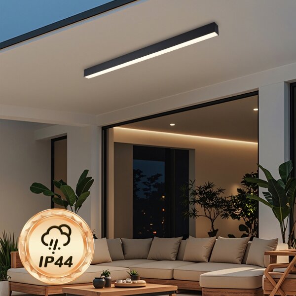 Brilagi - Plafoniera a LED per bagno SLEEKLINE LED/40W/230V nera IP44