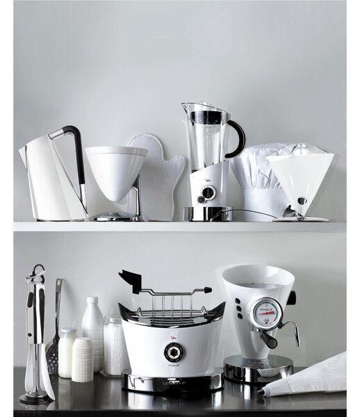 Bilancia da cucina portata massima 3 kg Bugatti Modello UMA Diametro 22xh 24 cm Funzione Bilancia e Timer ciotola removibile colore bianco