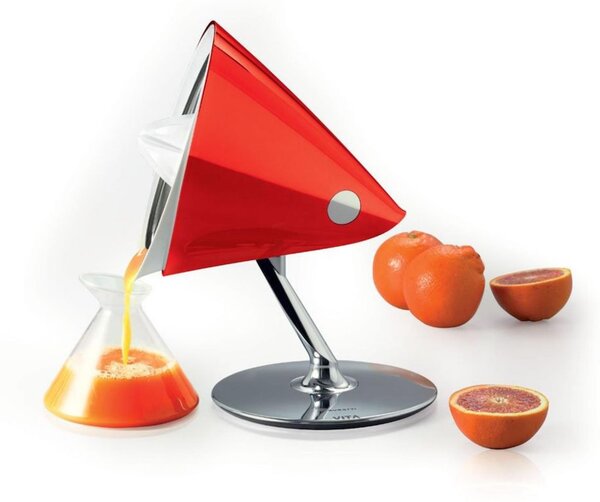 Spremiagrumi Elettrico VITA Bugatti con Caraffa in vetro soffiato temperato inclusa diametro 22,5xh 29 cm Capacit� 0.6 litri Rosso Lucido