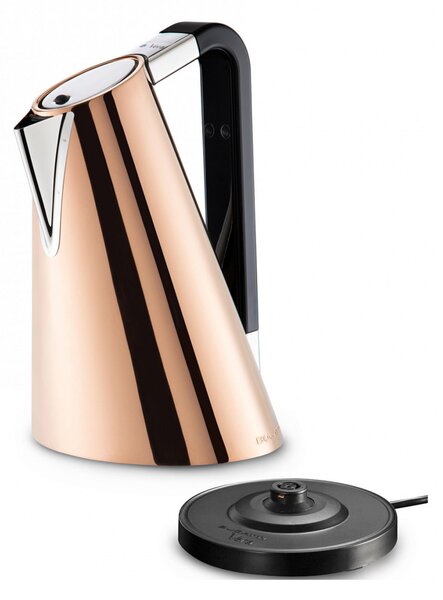 Bollitore Elettronico, VERA EASY si arresta al raggiungimento dell'ebollizione Dimensioni 22x8xh32 cm- Lt 1,7 Finitura PVD colore Rose Gold
