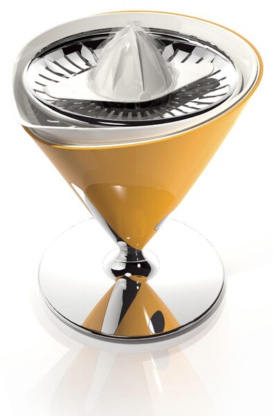 Spremiagrumi Elettrico VITA Bugatti con Caraffa in vetro soffiato temperato inclusa diametro 22,5xh 29 cm Capacit� 0.6 litri Giallo