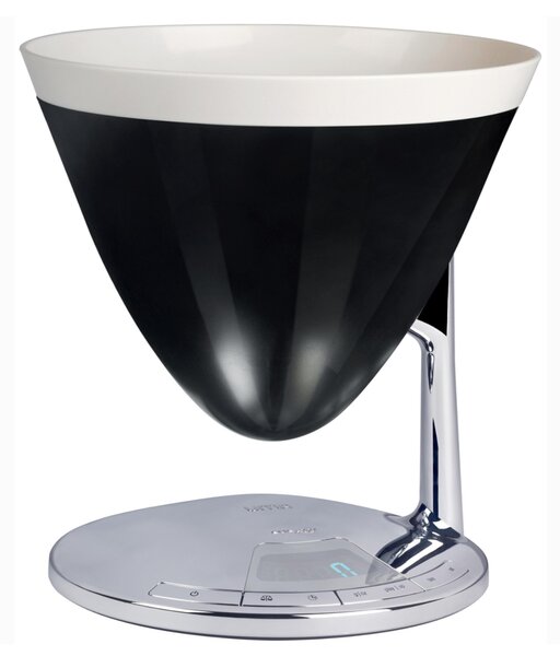 Bilancia da cucina portata massima 3 kg Bugatti Modello UMA Diametro 22xh 24 cm Funzione Bilancia e Timer ciotola removibile colore Nero