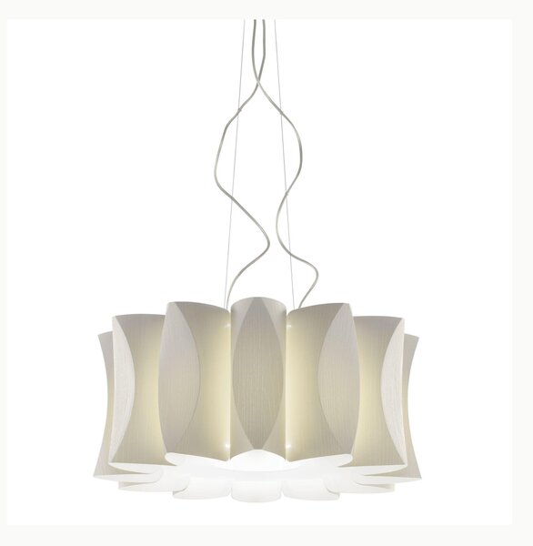 Lampadario a sospensione Fassino bianco VIRUS SMALL Dimensioni 46x46xh27cm- peso 2,00 kg Supporto in Metallo Sospensione