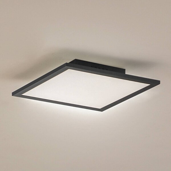 Pannello LED Enhife Lindby, Nero, Studio / Ufficio, Moderno, Plafoniera LED