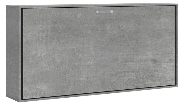 Letto a scomparsa Kando singolo Chiuso Occupa solo 39 cm di profondit�, Dimensioni chiuso 200x39xh97 cm struttura in legno colore Cemento