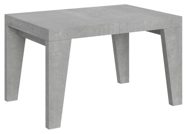 Tavolo Allungabile Piano NAXY 90x120xh77 cm estensibile fino a 224 cm tutto in legno di Frassino Cemento