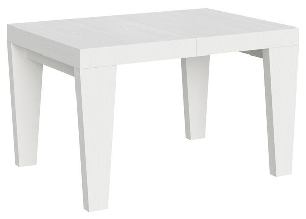 Tavolo Allungabile Piano SPINBO 90x120xh77 cm estensibile fino a 224 cm tutto in legno di Frassino Bianco Frassino