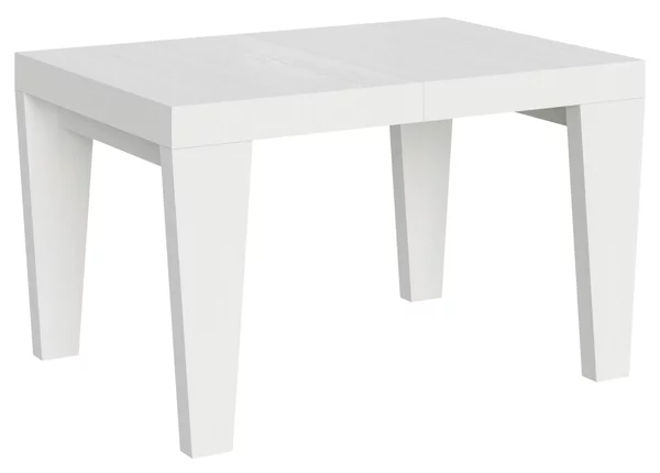 Tavolo Allungabile Piano SPINBO 90x120xh77 cm estensibile fino a 224 cm tutto in legno di Frassino Bianco Frassino