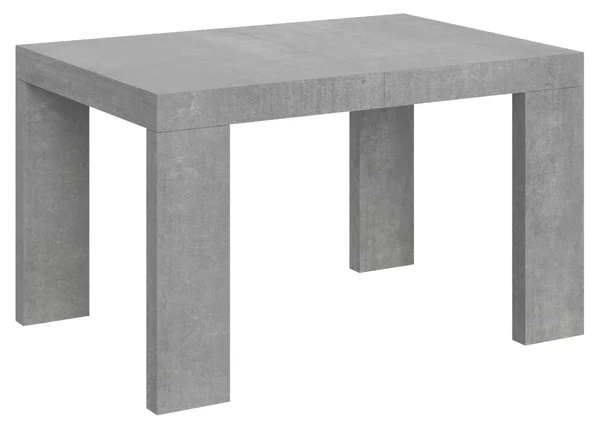 Tavolo Allungabile Piano ROXELL 90x120xh77 cm estensibile fino a 224 cm tutto in legno di Frassino Cemento