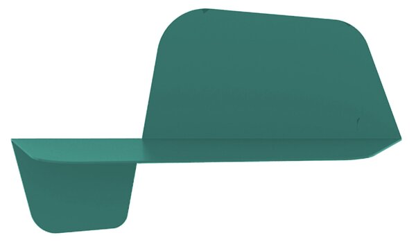Mensola da Parete in acciaio sagomato verniciato a polvere FLAP 600 Ali Di Farfalla Dimensioni 59x29xh26 cm colore Salvia