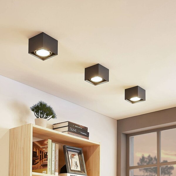 Faretto da soffitto Arcchio Mabel, 12 cm x cm, grigio, GU10 Mabel Arcchio, dimmerabile, Alluminio / Grigio / Zincato, Cucina, Alluminio, Moderno, Faretto
