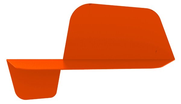 Mensola da Parete in acciaio sagomato verniciato a polvere FLAP 600 Ali Di Farfalla Dimensioni 59x29xh26 cm colore Zucca