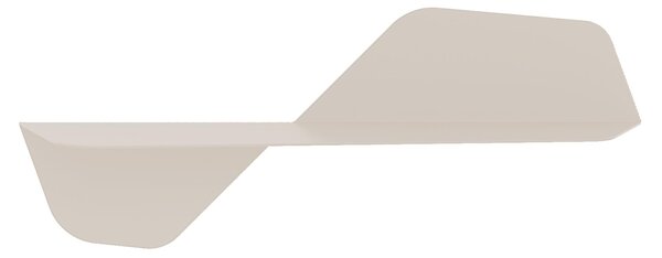 Mensola da Parete in acciaio sagomato verniciato a polvere FLAP 800 Ali Di Farfalla Dimensioni 80x24xh31 cm colore canapa