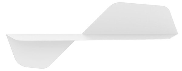 Mensola da Parete in acciaio sagomato verniciato a polvere FLAP 800 Ali Di Farfalla Dimensioni 80x24xh31 cm colore bianco