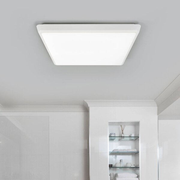 Plafoniera a LED Augustin Arcchio, Bianco / Opale, Bagno, Plastica, Moderno, Plafoniera LED