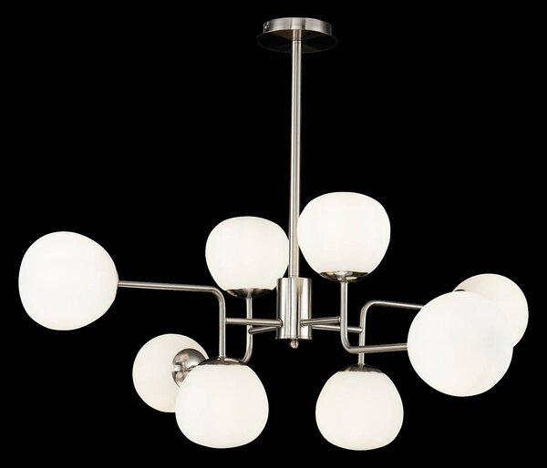 Maytoni Lampada a sospensione Erich, dimmerabile, Alluminio / Grigio / Zincato, Soggiorno / Sala da pranzo, Metallo, Moderno, Lampada a sospensione