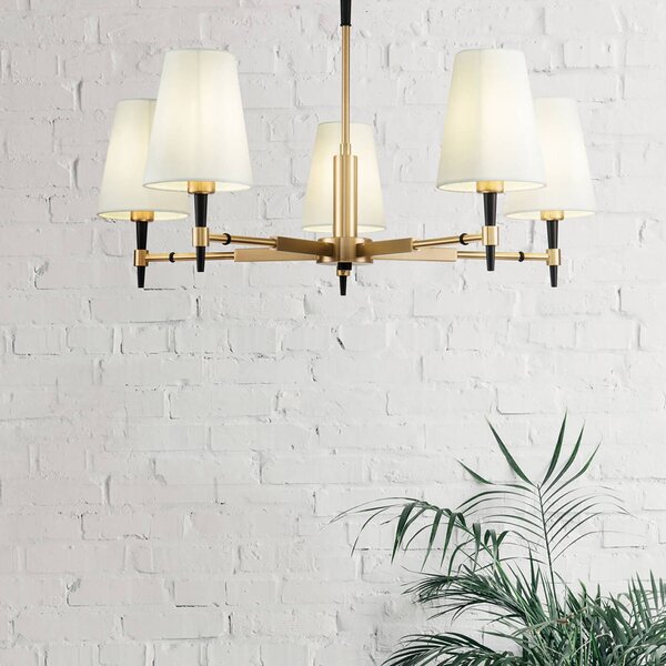 Maytoni Lampadario a soffitto Zaragoza, dimmerabile, Ottone / Oro, Soggiorno / Sala da pranzo, Metallo, Moderno, Lampadario