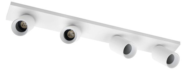 Arcchio faretto Brinja, bianco, angolare, Ø 7 cm, 4 luci, GU10 Brinja Arcchio, dimmerabile, Bianco / Opale, Soggiorno / Sala da pranzo, Alluminio, Moderno, Faretto