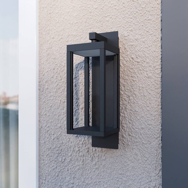 Applique da esterni a LED Ferdinand Lucande, Alluminio / Grigio / Zincato, Alluminio, Moderno, Applique LED da esterni