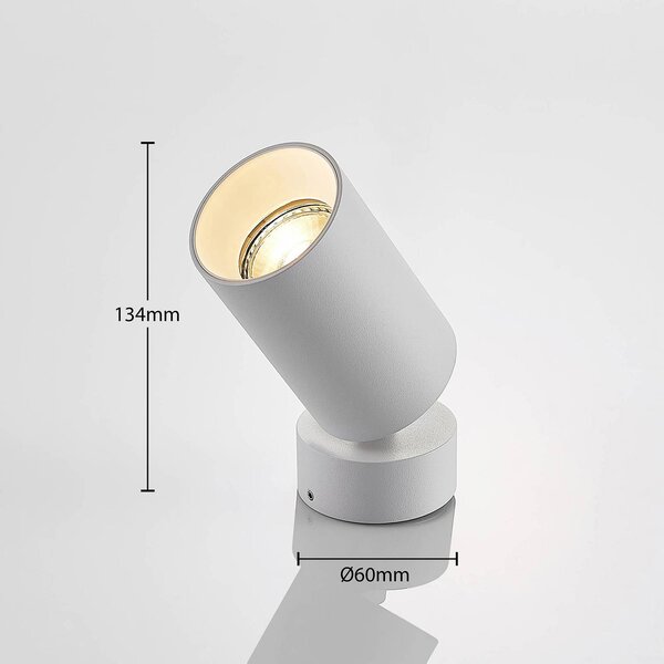 Arcchio faretto Brinja, set di 3, bianco, rotondo, Ø 6 cm, GU10 Brinja Arcchio, dimmerabile, Bianco / Opale, Corridoio, Alluminio, Moderno, Faretto