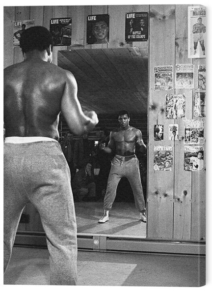 Quadro su tela Muhammad Ali - Mirror