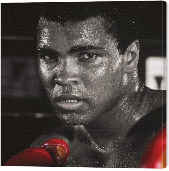Quadro su tela Muhammad Ali - Boxing Gloves
