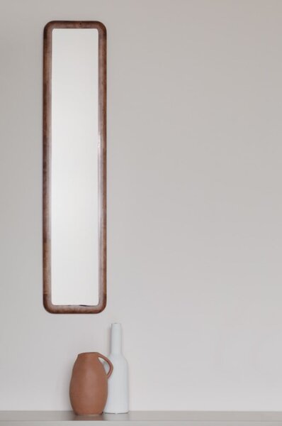 Specchio da parete con cornice in legno 26x120 cm Nyko - White Label