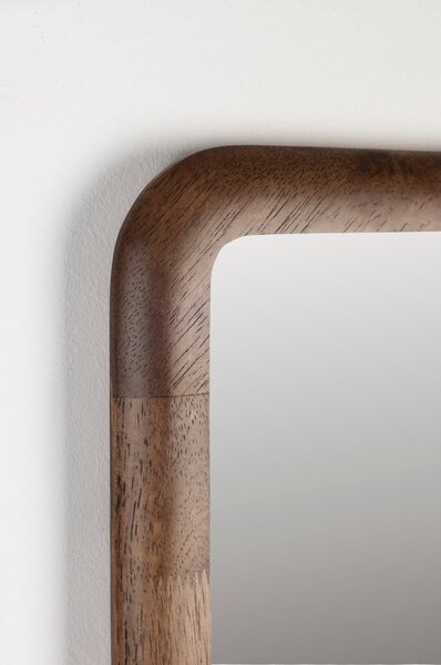 Specchio da parete con cornice in legno 26x120 cm Nyko - White Label