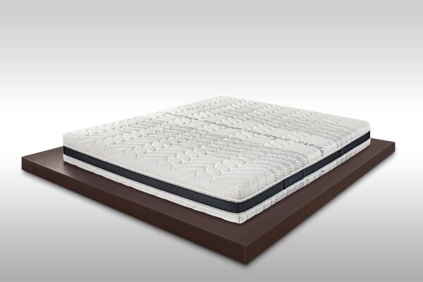 Materasso Memory a zone multi onda alto 23 cm con Waterlily tessuto anallergico e antiacaro COMFORT3 160x195