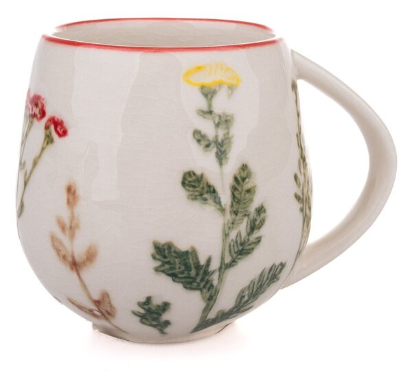 Tazza bianca in porcellana 240 ml Flower Garden – Dakls