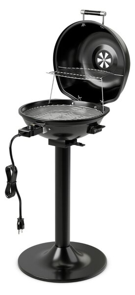 Costway Grill portatile verticale con griglia scaldavivande rimovibile antiaderente, Grill elettrico per uso interno ed esterno