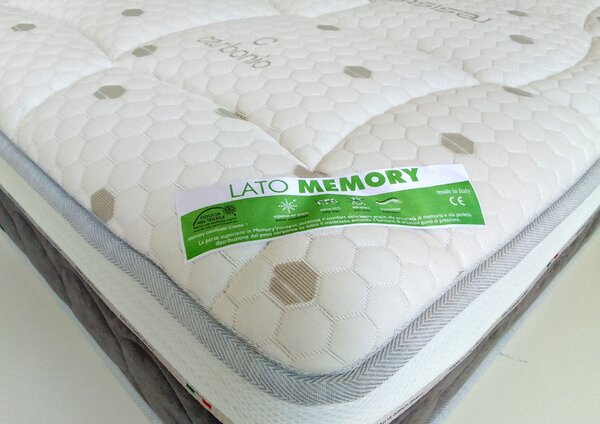 Materasso in fresco Memory PolarGel H25 alta densità a 7 zone - RIGENERA 80x190 Singolo standard