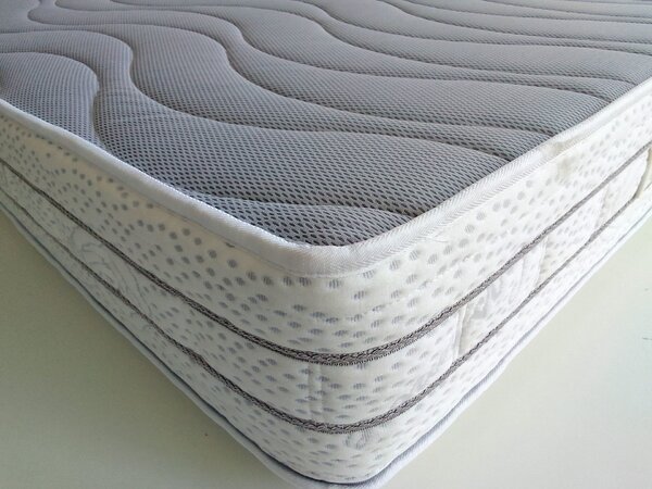 Materasso Semirigido a molle insacchettate e memory H28 cm lato estivo e Invernale - SATURNO 80x190 Singolo standard