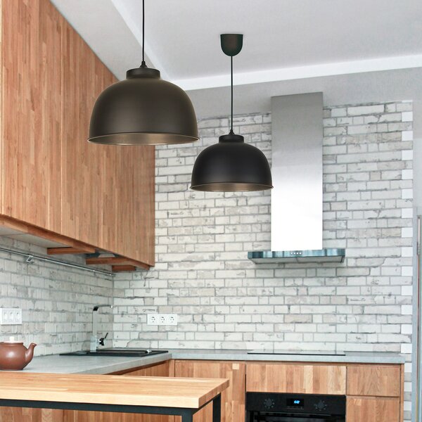 Lampada a sospensione COREP, Dock, dimmerabile, Nero, Soggiorno, Metallo, Moderno