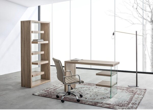 Sedia da ufficio grigio tortora in similpelle Perth – Yes Everyday