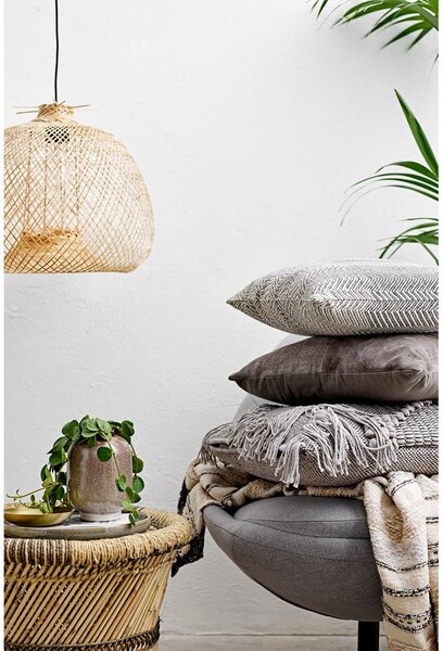 Lampadario a sospensione colore naturale con paralume in bambù ø 42 cm Rodi - Bloomingville
