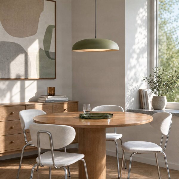 Lampada a sospensione Florie Lindby, Verde, Soggiorno / Sala da pranzo, Metallo, Moderno, Lampada a sospensione