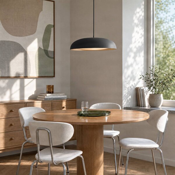 Lampada a sospensione Florie Lindby, Nero, Soggiorno / Sala da pranzo, Metallo, Moderno, Lampada a sospensione