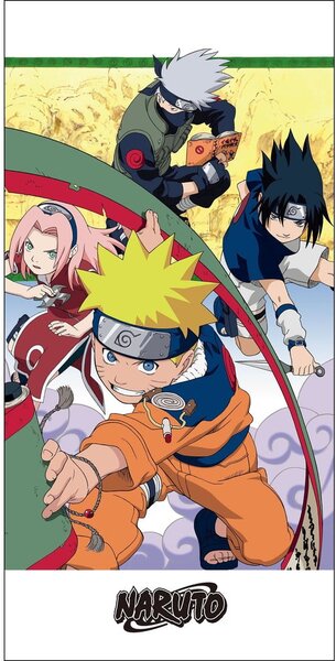 Asciugamano per bambini in cotone 70x140 cm Naruto – Jerry Fabrics