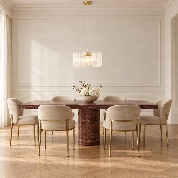 Lampada a sospensione Meritt Lucande, dimmerabile, Chiaro / Trasparente, Soggiorno / Sala da pranzo, Vetro, Moderno, Lampada a sospensione