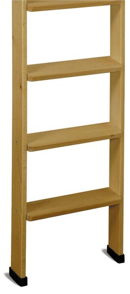 Scala da Appoggio UP 8 gradini Lunghezza 2 Mt in Faggio Massello Dimensioni 45x9x h203 cm Peso 6 Kg colore legno Naturale