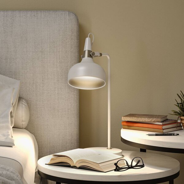 Paulmann Lampada da tavolo Juna STYLE, Bianco / Opale, Soggiorno / Sala da pranzo, Metallo, Moderno, Lampada da tavolo
