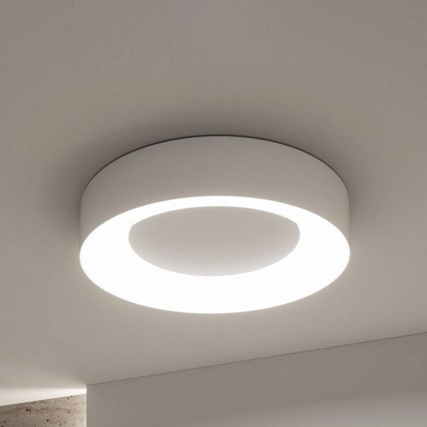 Paulmann Plafoniera LED Smart Casca, bianca, Ø 40 cm, RGBW, IP44 dimmerabile, Bianco / Opale, Soggiorno / Sala da pranzo, Metallo, Moderno, Plafoniera