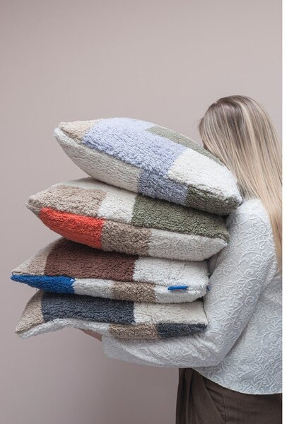 Federa decorativa in cotone 50x50 cm Brick – Mette Ditmer Denmark