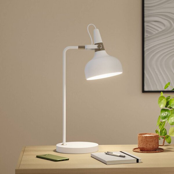 Paulmann Lampada da tavolo Juna STYLE, Bianco / Opale, Soggiorno / Sala da pranzo, Metallo, Moderno, Lampada da tavolo