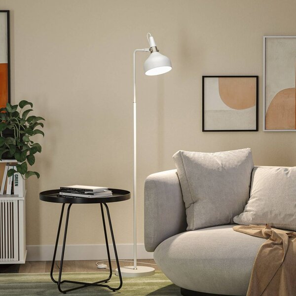 Paulmann Lampada da terra Juna STYLE, Bianco / Opale, Soggiorno / Sala da pranzo, Metallo, Moderno, Lampada da terra