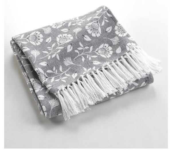 Coperta grigia 125x150 cm Flavie – douceur d'intérieur