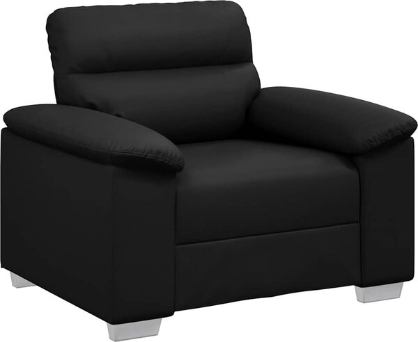 Poltrona Nera 100x81x84 cm in Pelle finta